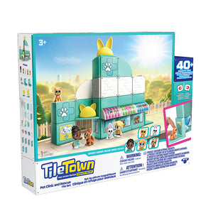 Tile Town Pet Vet Magnetic Tile Construction Set